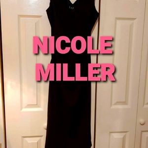 NICOLE MILLER little black dress size 6